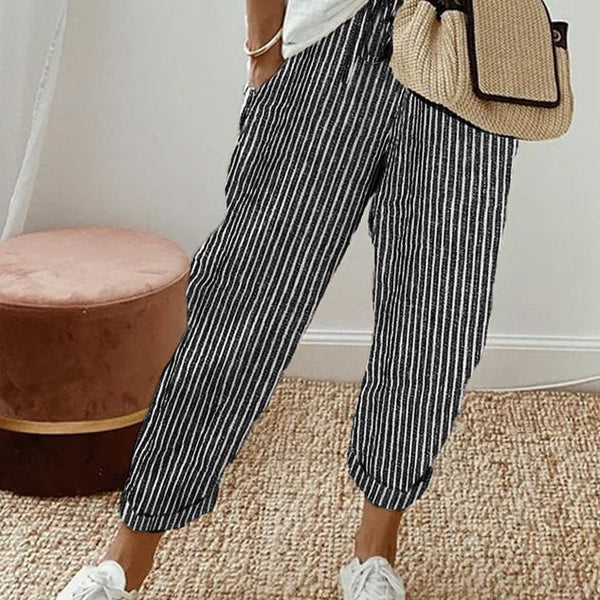 Women’s Relaxed Fit Pants | Drawstring Waist Trousers