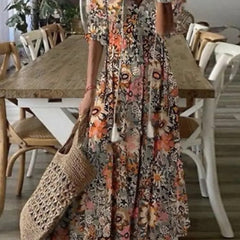 Florence - Bohemian Floral Long Dress