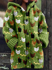 Elowin - Casual Hooded Cape Coat