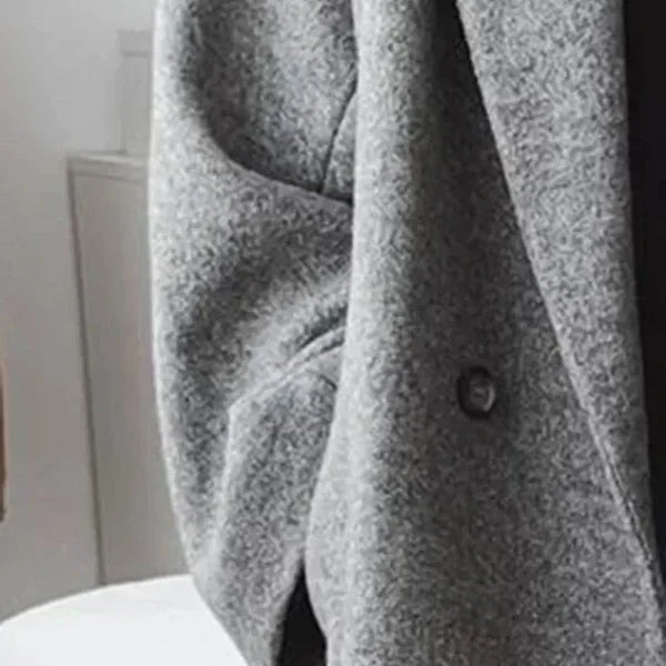 Women’s Oversized Long Coat | Double-Breasted Outerwear