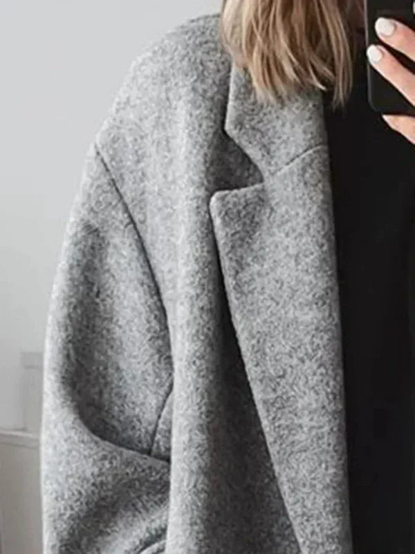 Women’s Oversized Long Coat | Double-Breasted Outerwear