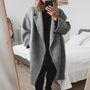 Women’s Oversized Long Coat | Double-Breasted Outerwear