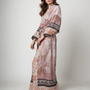 Women’s Boho Long Kimono Robe | Printed Open Front