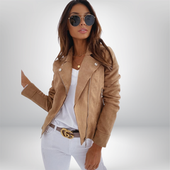 Mary - Zip-up Lapel Jacket