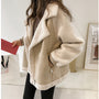 Women’s Faux Shearling Aviator Jacket | Oversized Fleece Lined Coat