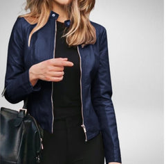 Faye - Women's Fashion Leather Pu Jacket