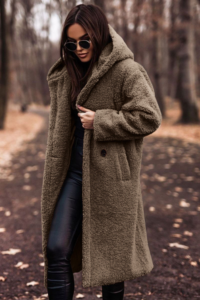 Women’s Long Teddy Coat | Oversized Winter Jacket