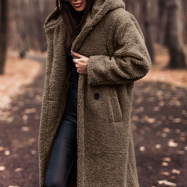 Women’s Long Teddy Coat | Oversized Winter Jacket