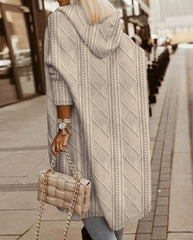 Adira - Fashion Solid Color Knitted Coat