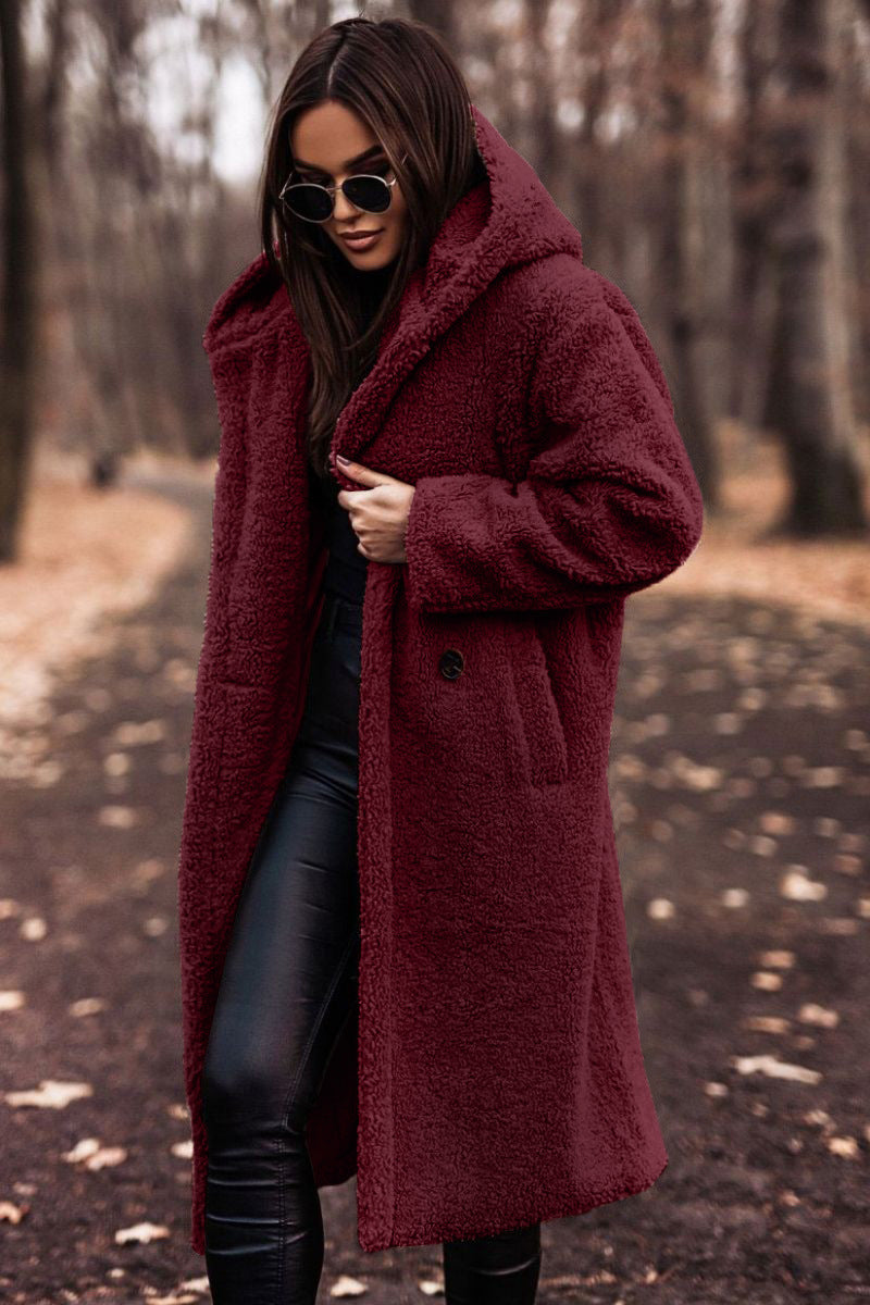 Women’s Long Teddy Coat | Oversized Winter Jacket