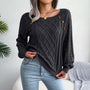 Women’s Button Detail Cable Knit Sweater