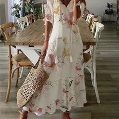Florence - Bohemian Floral Long Dress