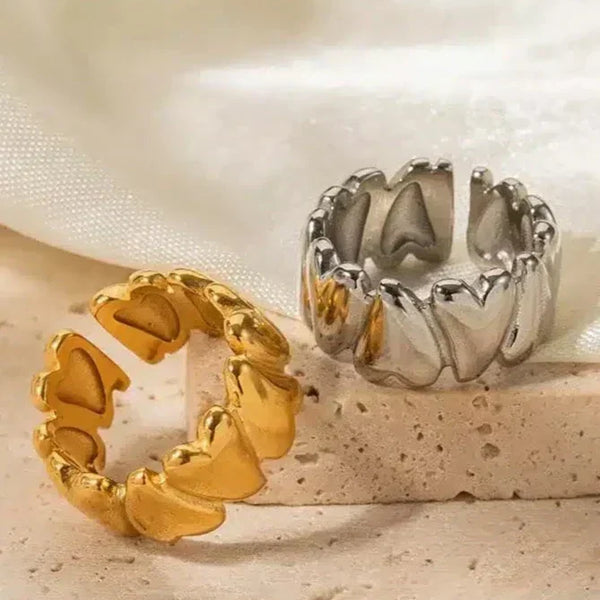 Hazel | Wrap-Around Heart Ring