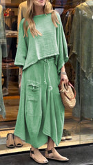 Olivia - Solid Color Two-Piece Set