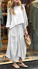 Olivia - Solid Color Two-Piece Set
