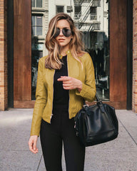 Faye - Women's Fashion Leather Pu Jacket