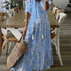 Florence - Bohemian Floral Long Dress