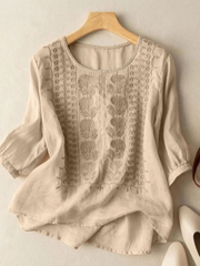 Amara - Embroidered Vintage Blouse