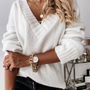 Women’s V-Neck Sweater | Long Sleeve Casual Knitwear