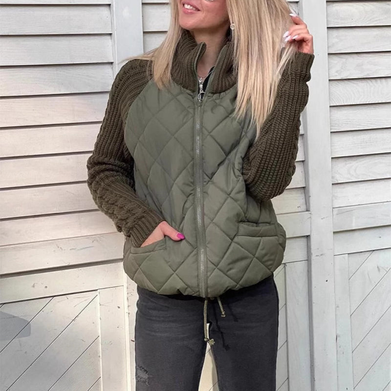 Women’s Quilted Vest | Zip Front Sleeveless Outerwear