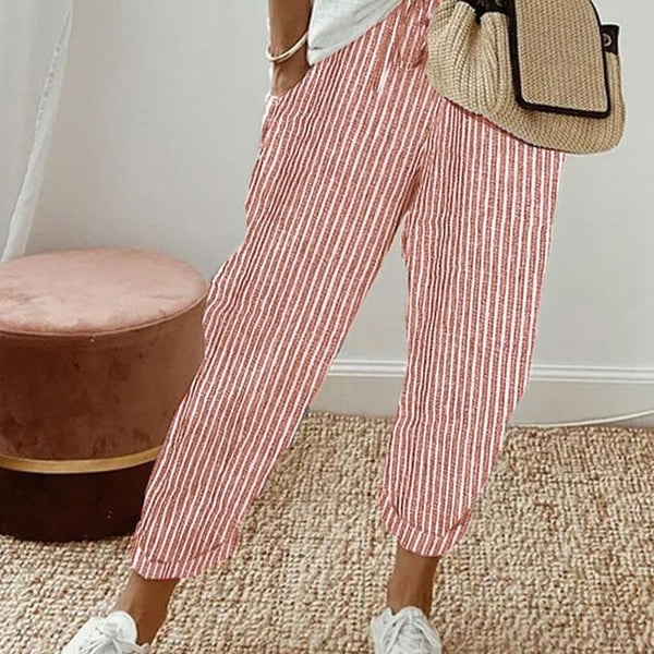 Women’s Relaxed Fit Pants | Drawstring Waist Trousers