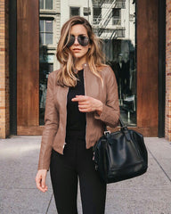 Faye - Women's Fashion Leather Pu Jacket