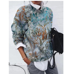Women’s Relaxed Fit Floral Top | Long Sleeve