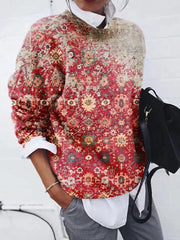 Women’s Relaxed Fit Floral Top | Long Sleeve