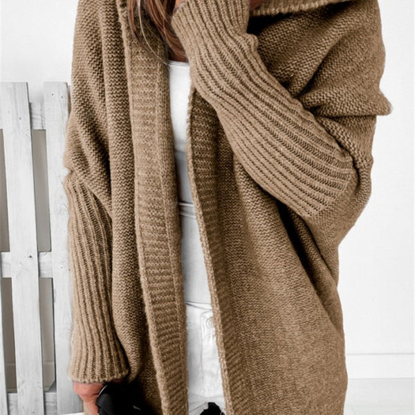 Women’s Long Hooded Cardigan | Open Front Knit Sweater