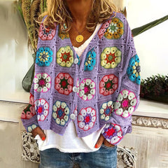 Betty - Abstract Flowers Sweater