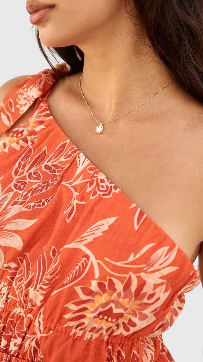 Bailey | Gold Pearl Pendant Necklace