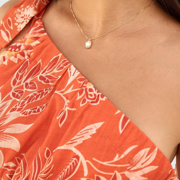 Bailey | Gold Pearl Pendant Necklace