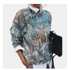 Women’s Relaxed Fit Floral Top | Long Sleeve