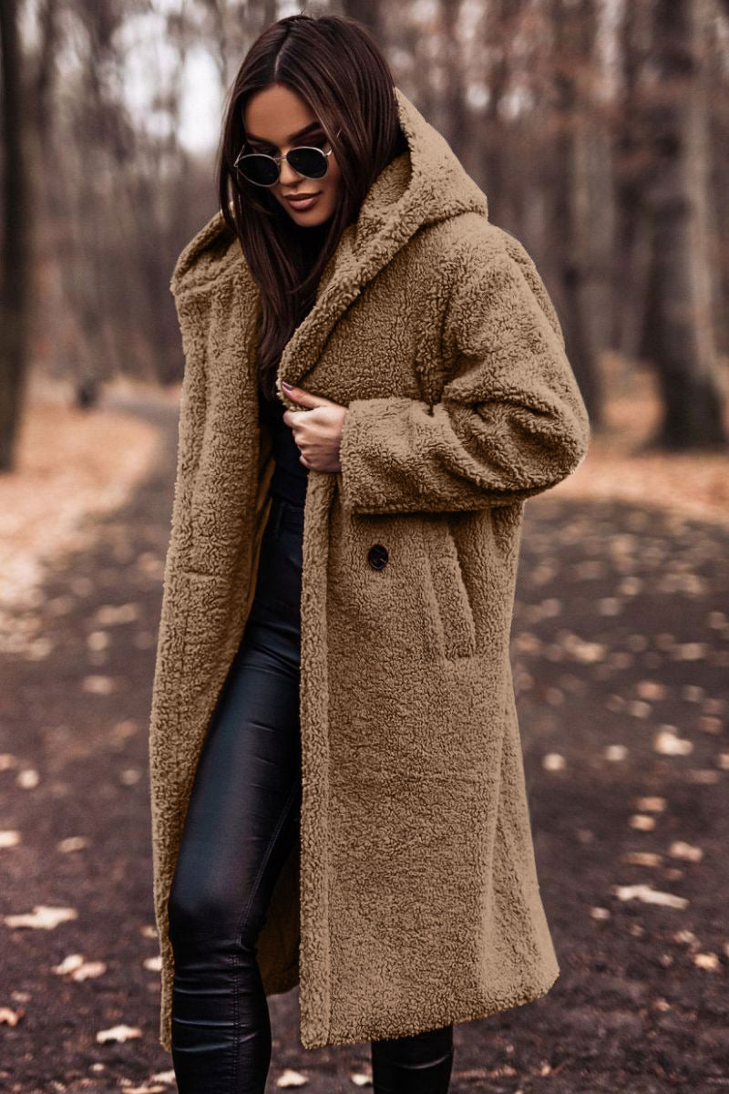 Women’s Long Teddy Coat | Oversized Winter Jacket