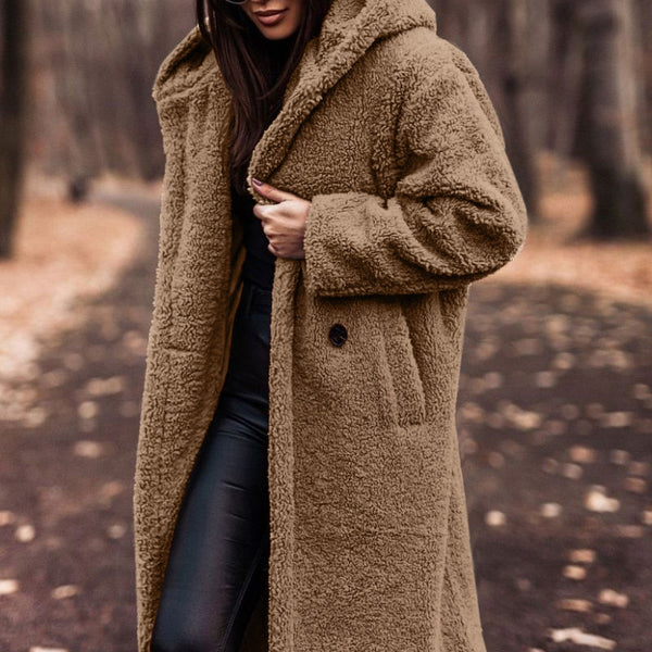 Women’s Long Teddy Coat | Oversized Winter Jacket