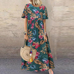 Luna - Floral Casual Long Dress