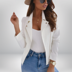 Mary - Zip-up Lapel Jacket