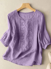 Amara - Embroidered Vintage Blouse