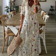 Florence - Bohemian Floral Long Dress