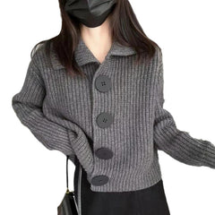 Rora - Long Sleeve Loose Cashmere Cardigan