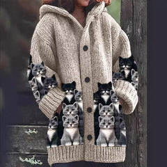 Elowin - Casual Hooded Cape Coat