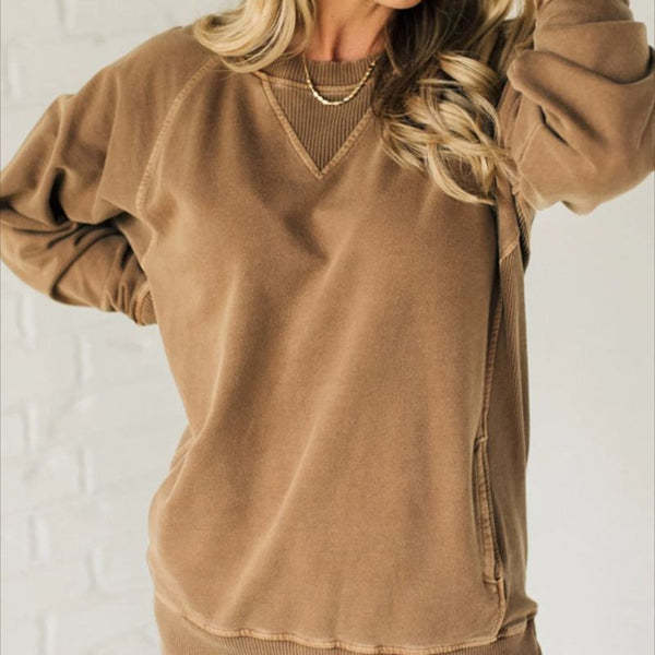 Women’s Casual Sweatshirt | Long Sleeve Pullover Top