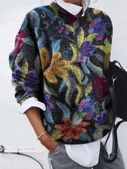 Women’s Relaxed Fit Floral Top | Long Sleeve