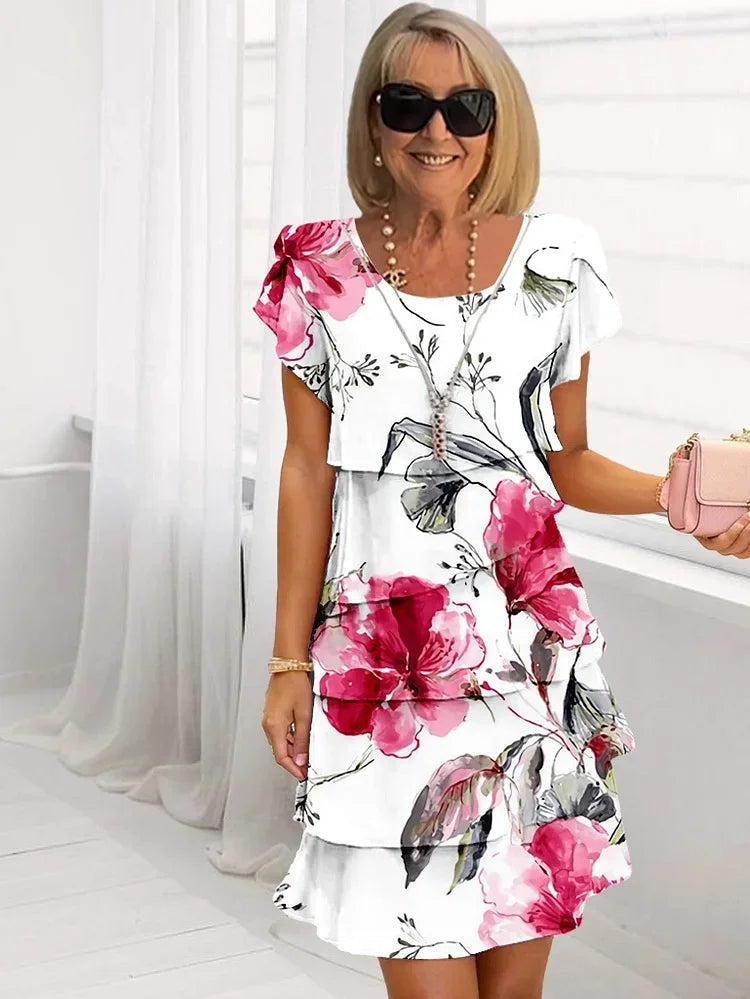 Women’s Ruffle Hem Dress | Floral Summer Outfit