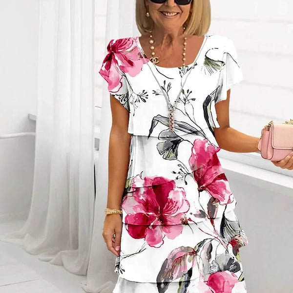 Women’s Ruffle Hem Dress | Floral Summer Outfit