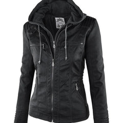 Lottie - Detachable Lapel Long Jacket Coat