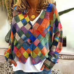 Betty - Abstract Flowers Sweater
