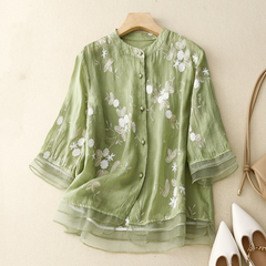 Zadie - Vintage Yarn Embroidery Blouse