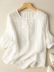 Amara - Embroidered Vintage Blouse