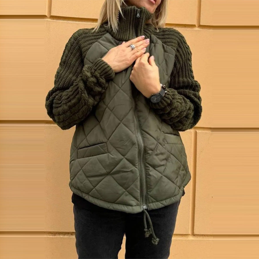 Women’s Quilted Vest | Zip Front Sleeveless Outerwear